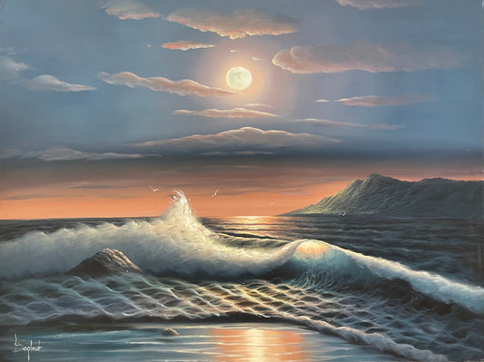 Moonlit Waves